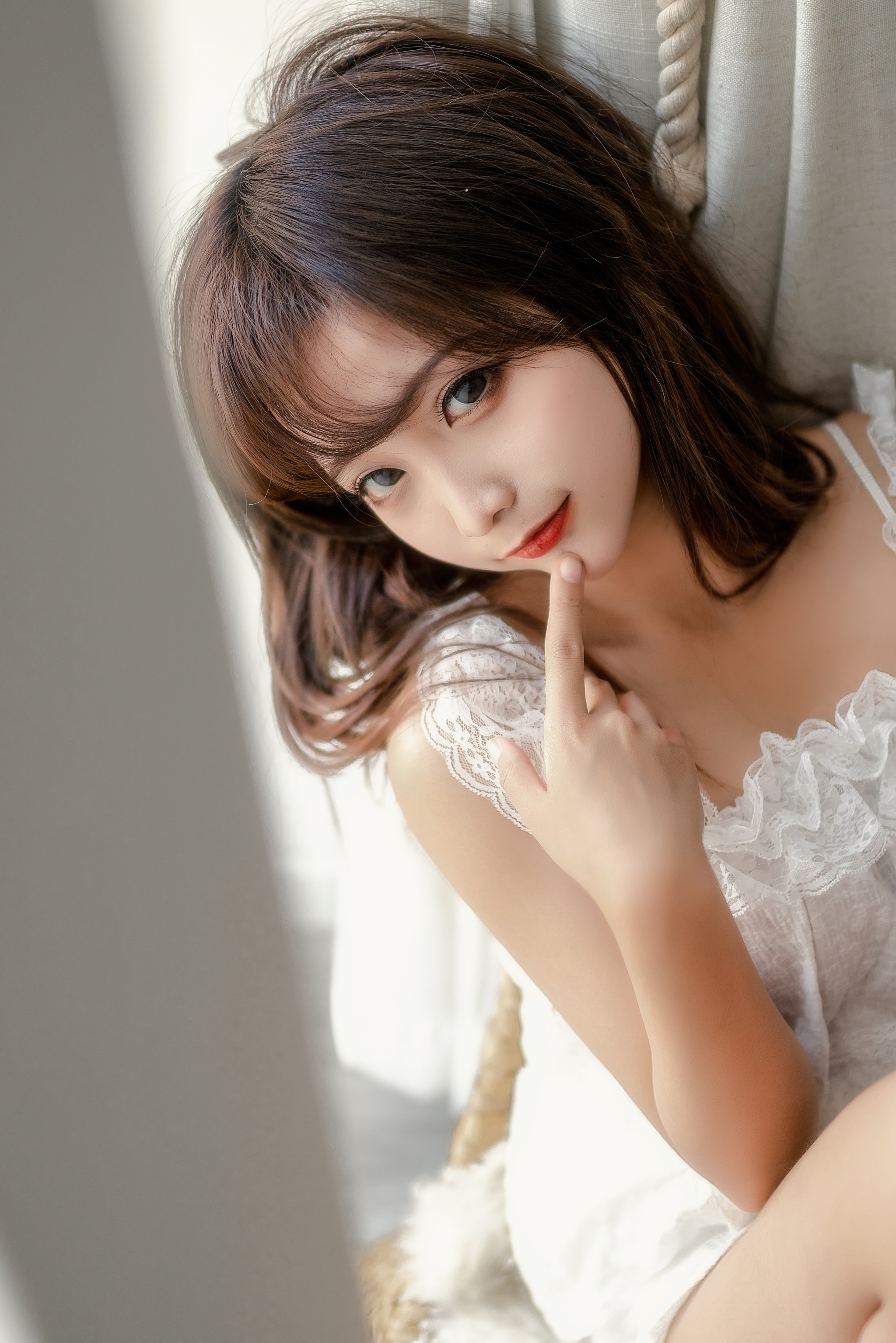 图片[1]-蠢沫沫 – NO.122 白睡衣 [29P]-XikXak